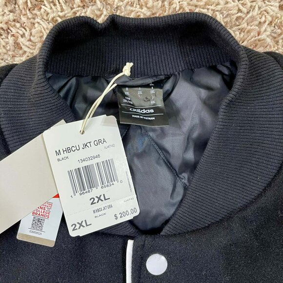 Adidas Grambling State University Tigers Dugout Jacket IU4742, Men's 2XL (New) - Picture 6 of 16